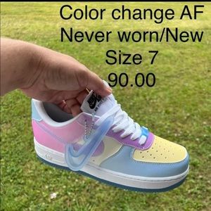 Ladies color change Nike Air Force 1